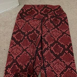 Balance athletica red snake skin print